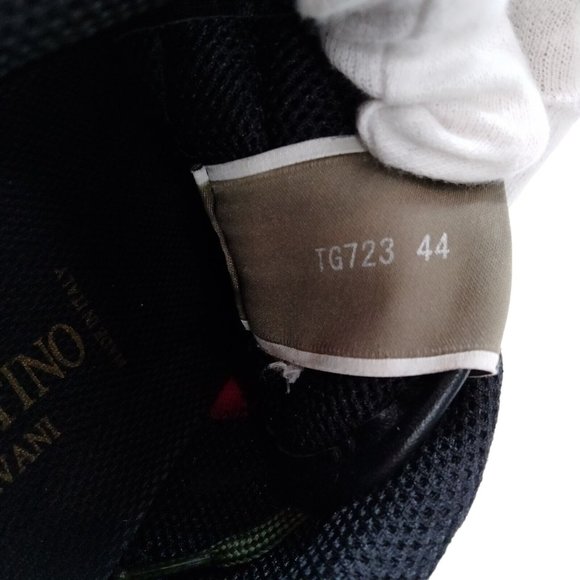 975203T Valentino Garavani Shoe Men Sneakers Camouflage Multicolor Calf Leather - Picture 9 of 10